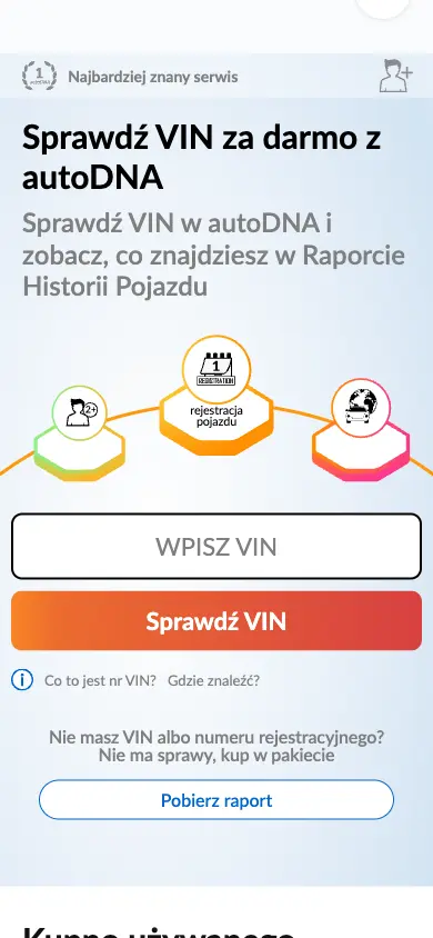 autodna.pl na telefonie