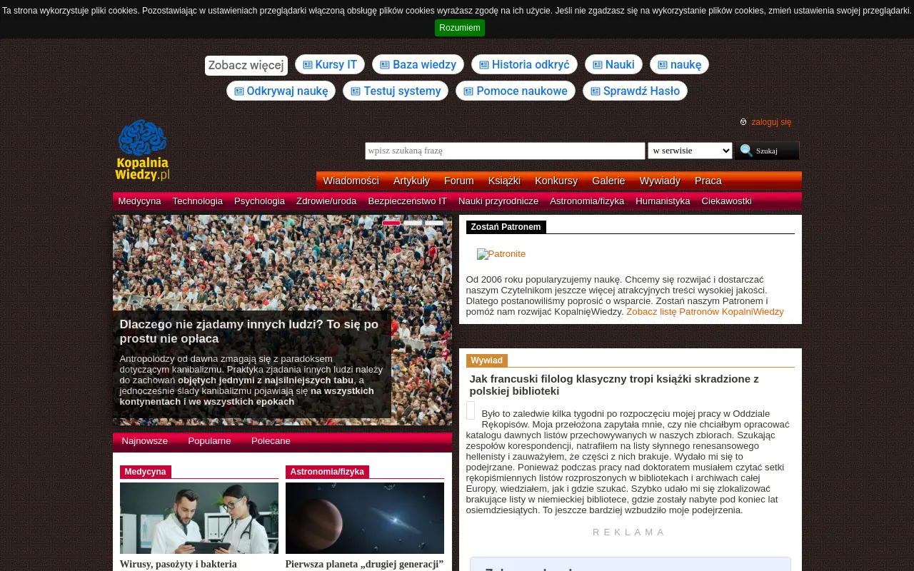Strona główna kopalniawiedzy.pl