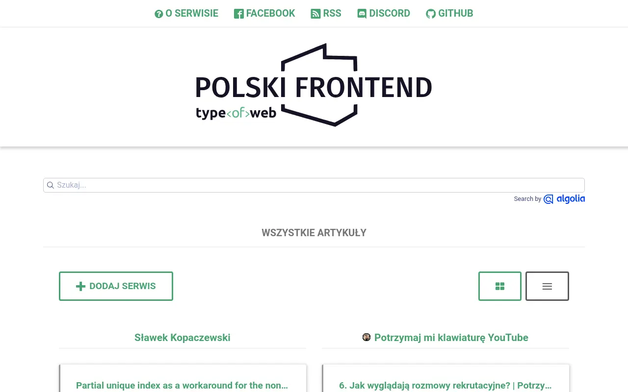 Strona główna polskifrontend.pl