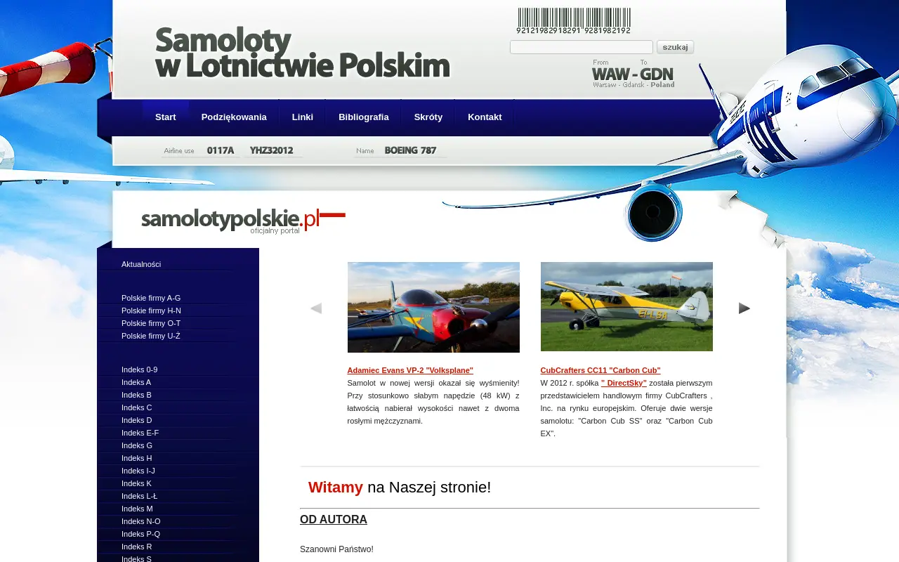 Strona główna samolotypolskie.pl