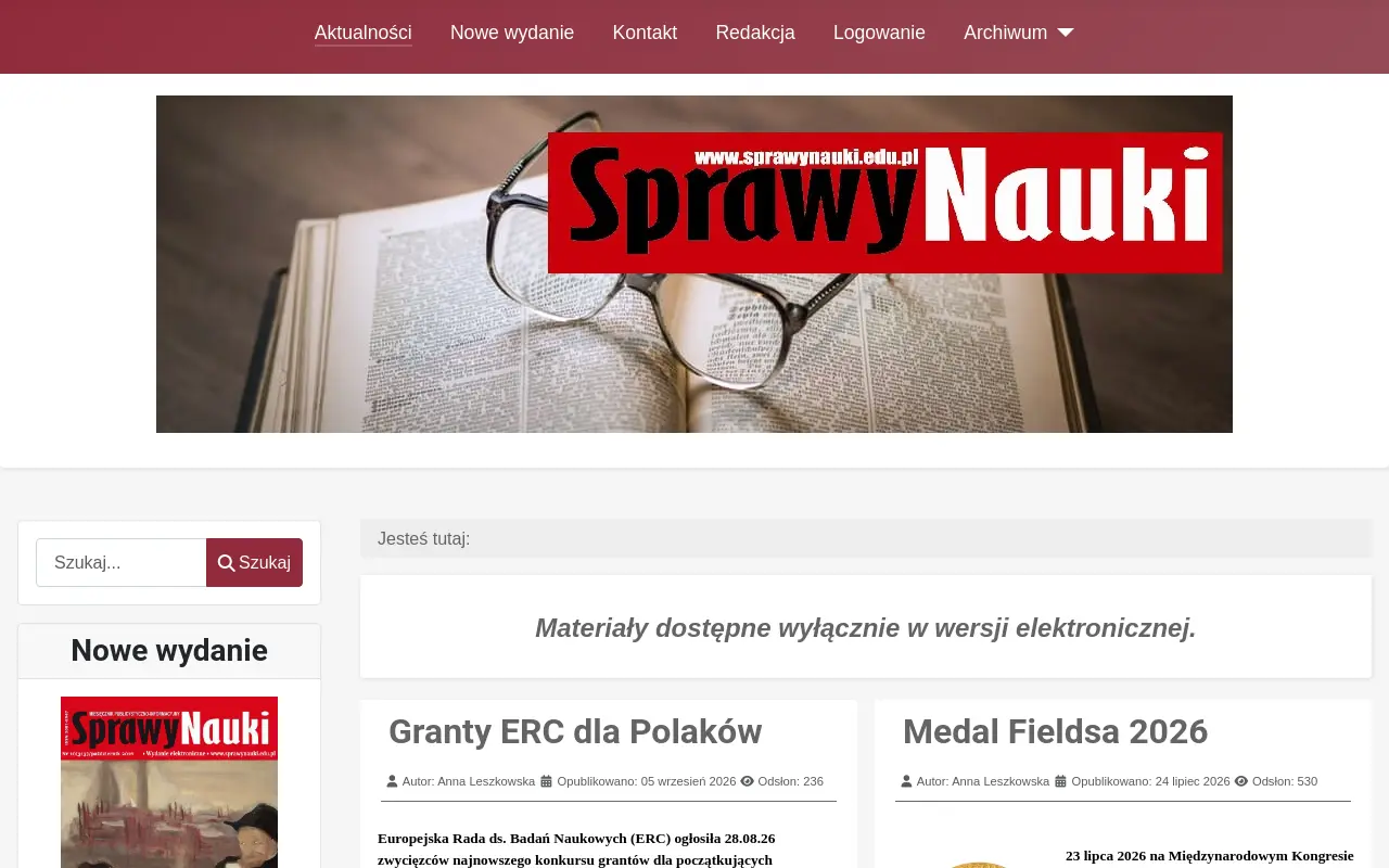 Strona główna sprawynauki.edu.pl